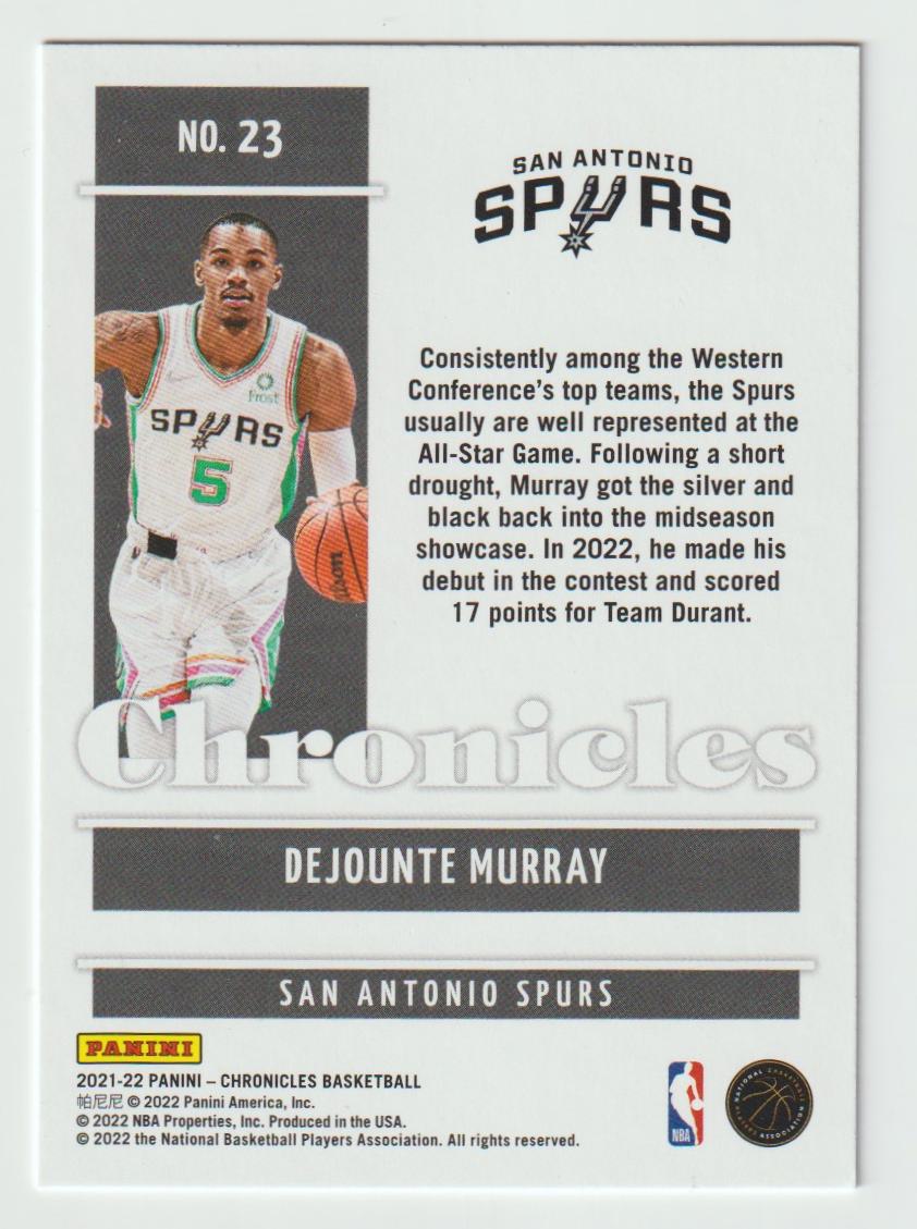 023 Dejounte Murray - San Antonio Spurs Green