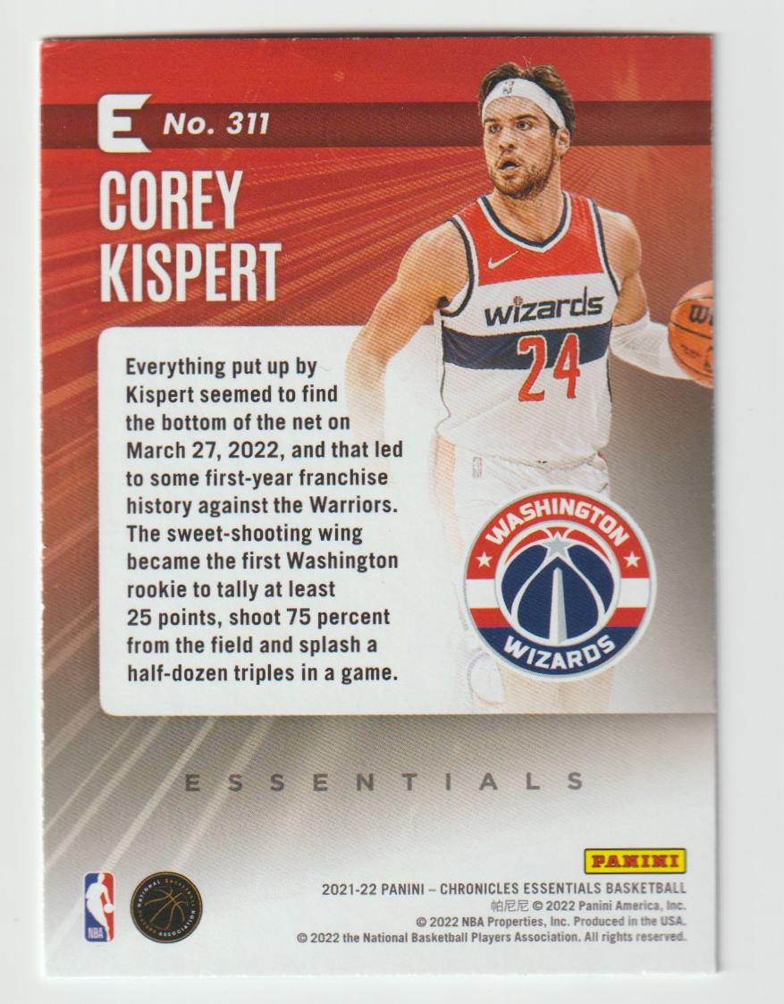 311 Corey Kispert - Washington Wizards