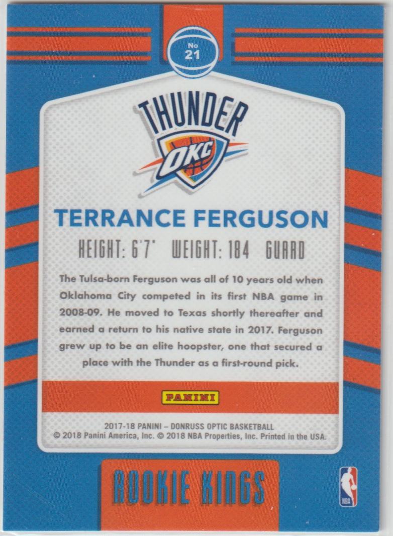 Rookie Kings 021 Terrance Ferguson - Oklahoma City Thunder