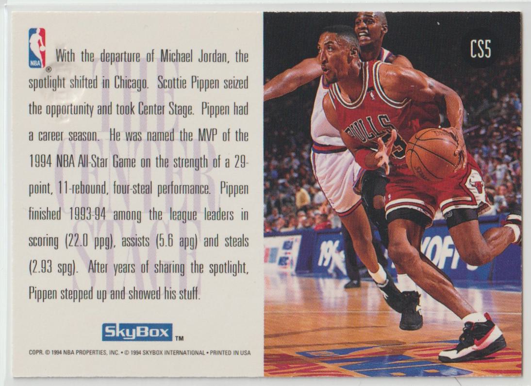 1994/95 Skybox Center Stage Complete set of 9 cards