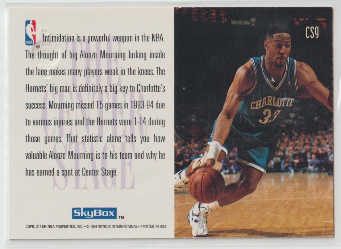 1994/95 Skybox Center Stage Complete set of 9 cards