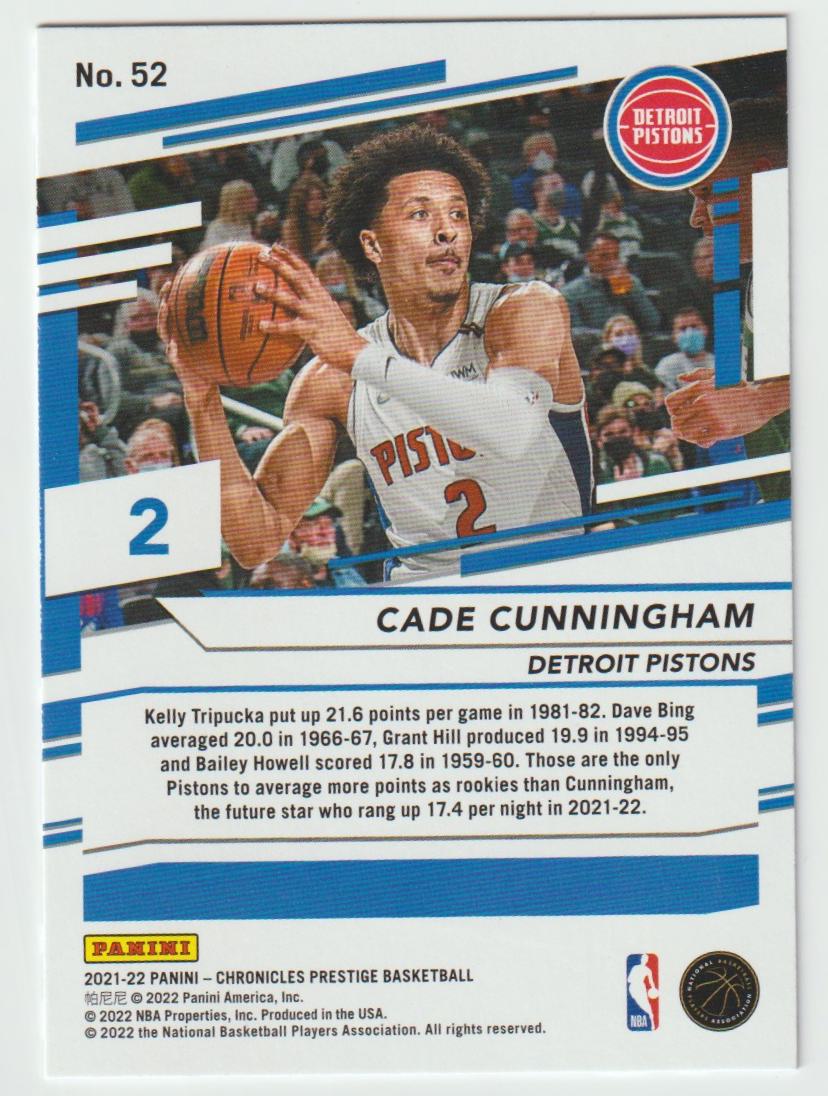 052 Cade Cunningham - Detroit Pistons