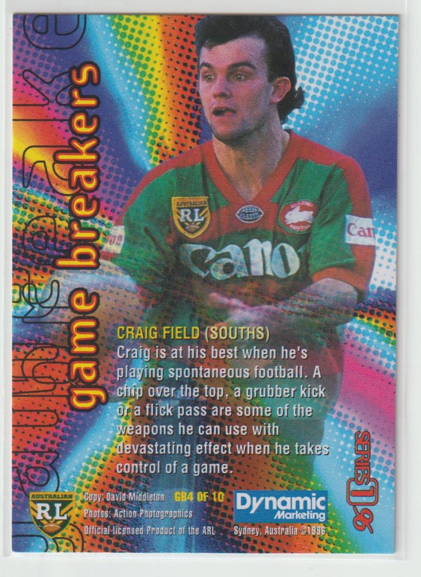 1996 Dynamic Series 1 Game Breakers Complete Set of 10