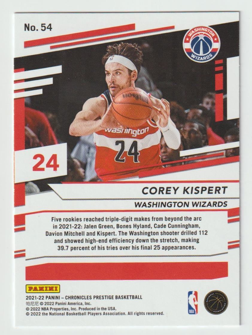 054 Corey Kispert - Washington Wizards