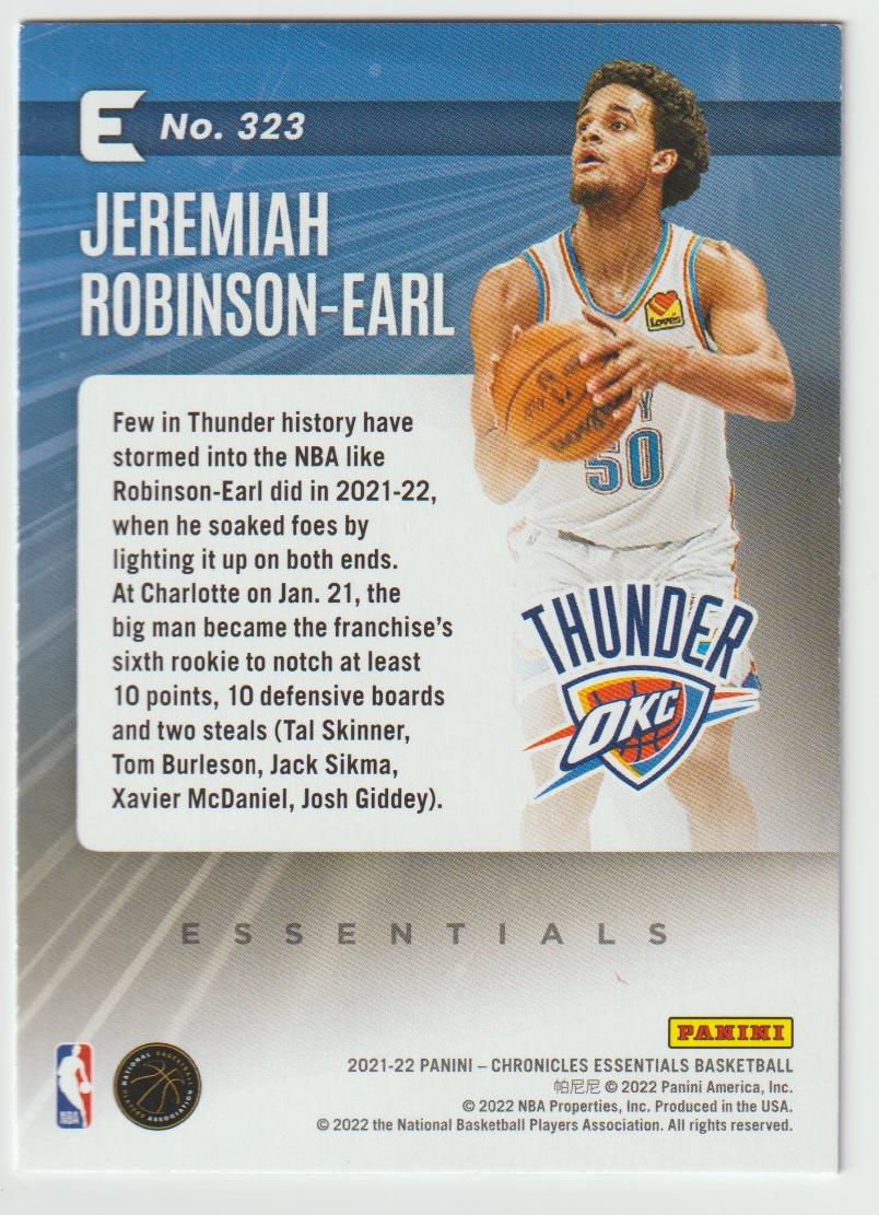 323 Jeremiah Robinson-Earl - Oklahoma City Thunder