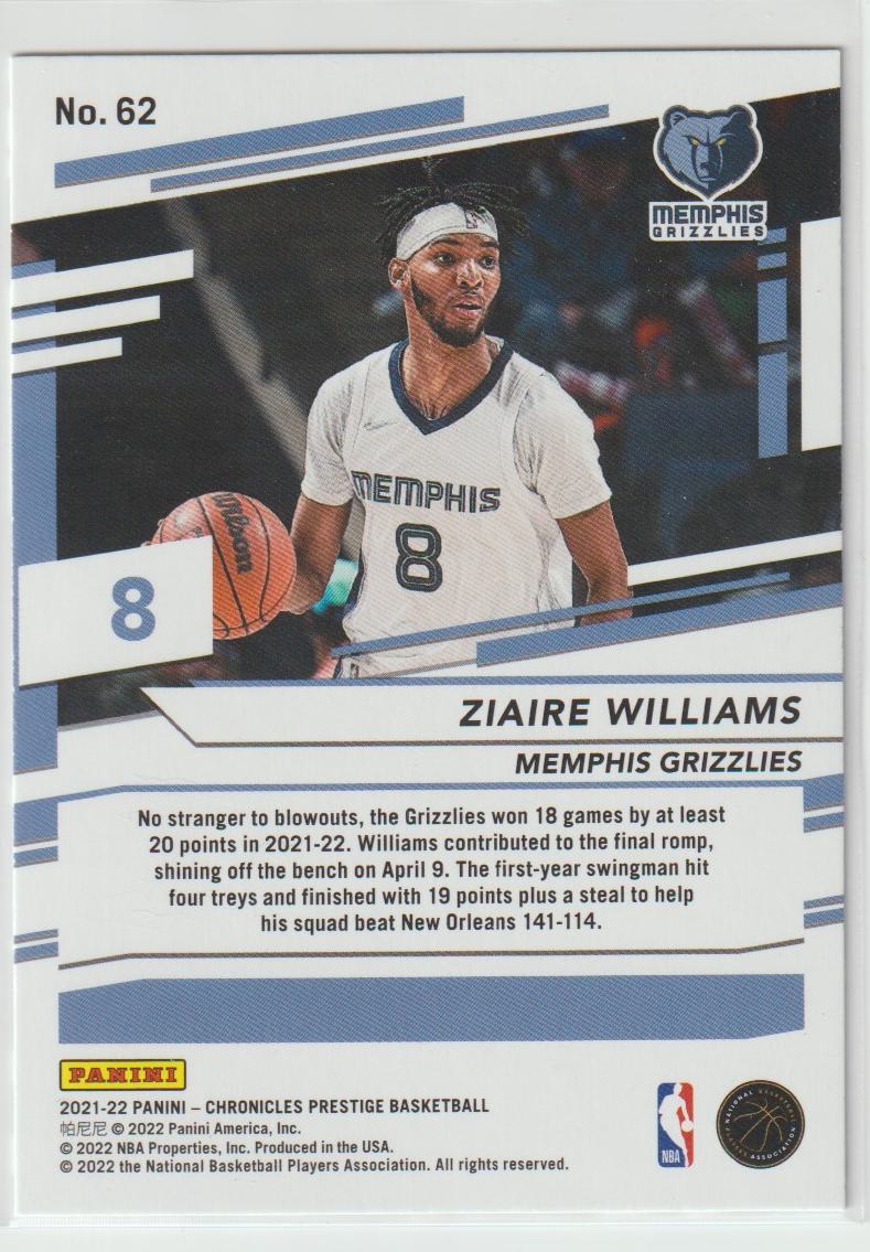 062 Ziaire Williams - Memphis Grizzlies