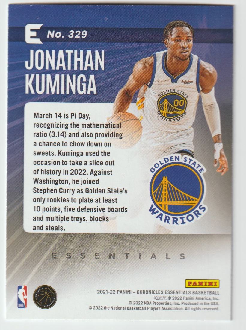 329 Jonathan Kuminga - Golden State Warriors