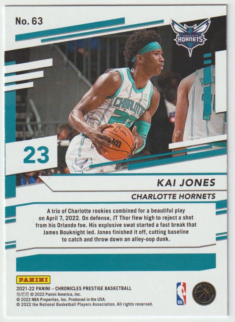 063 Kai Jones - Charlotte Hornets