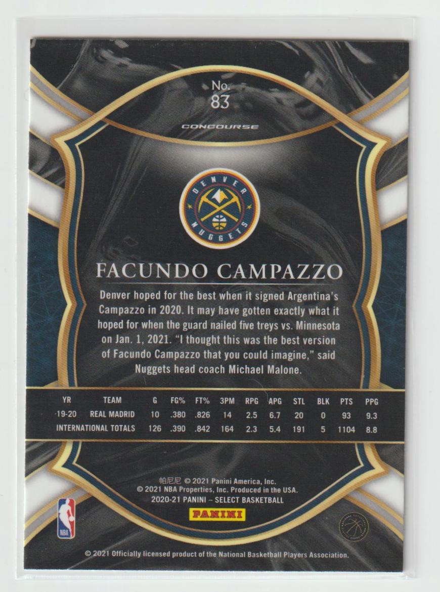 083 Facundo Campazzo - Denver Nuggets Blue Retail