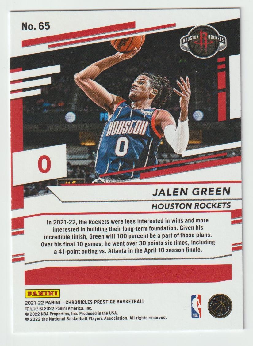 065 Jalen Green - Houston Rockets