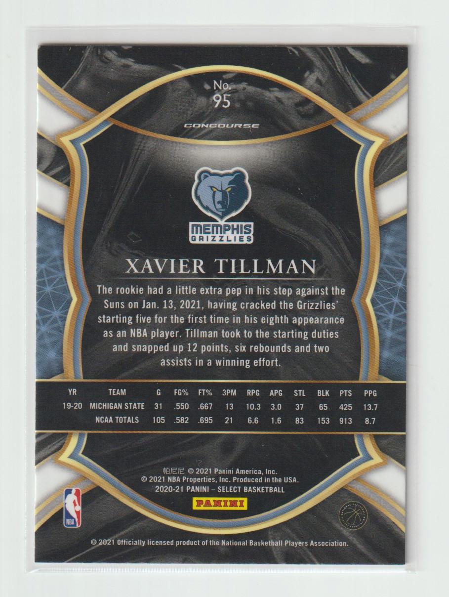 095 Xavier Tillman - Memphis Grizzlies Blue Retail