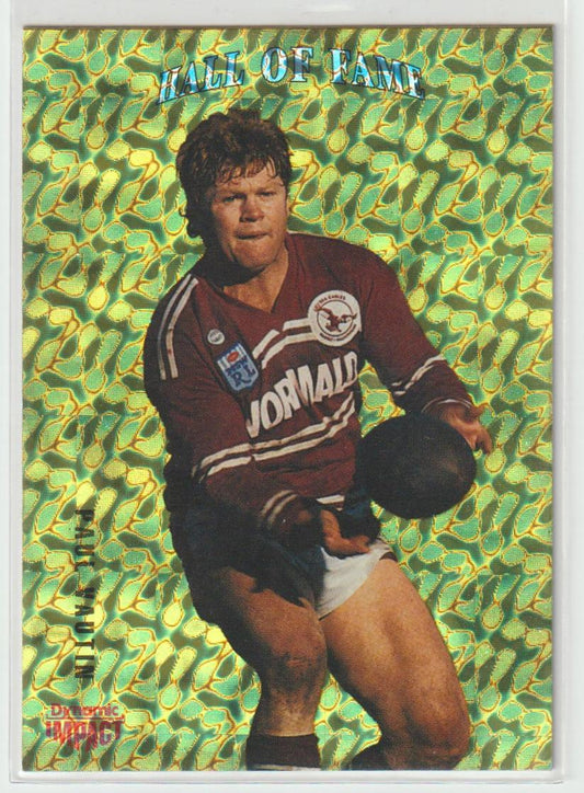 Hall of Fame HF3 Paul Vautin Manly Warringah Sea Eagles Rare Pebbled