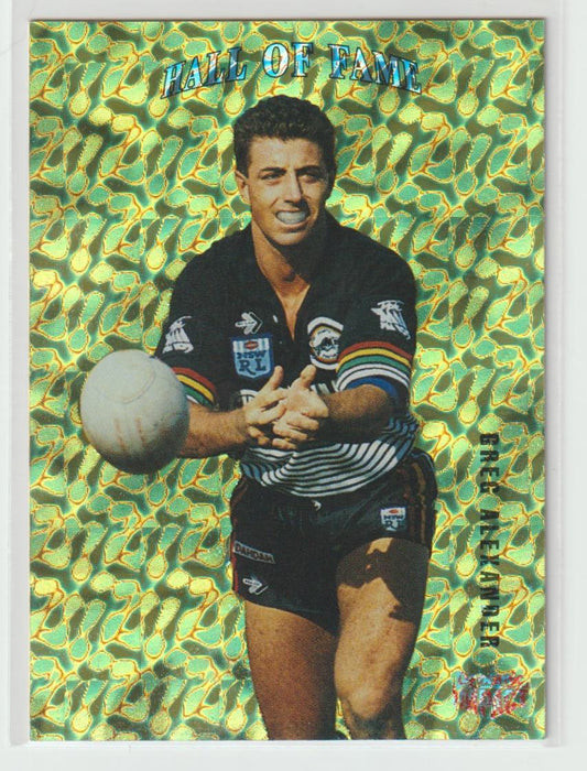 Hall of Fame HF5 Greg Alexander Penrith Panthers Rare Pebbled