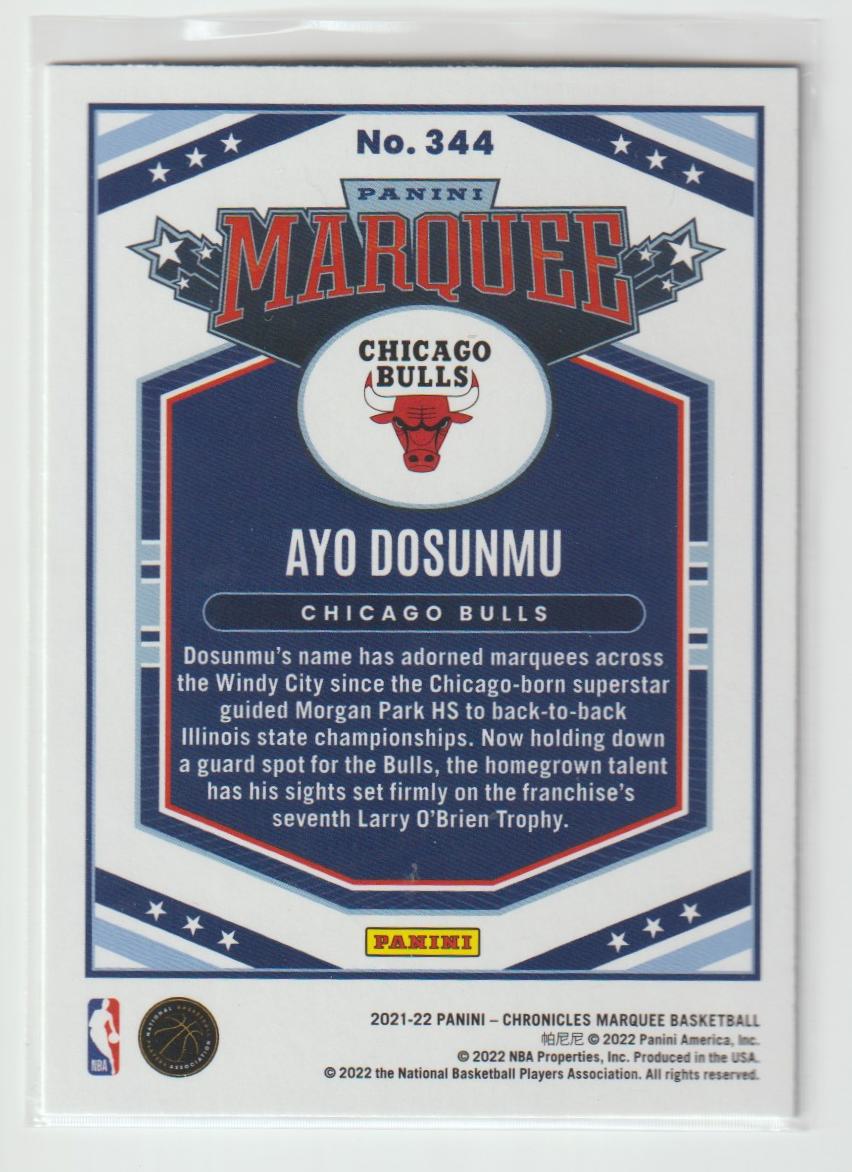 344 Ayo Dosunmu - Chicago Bulls