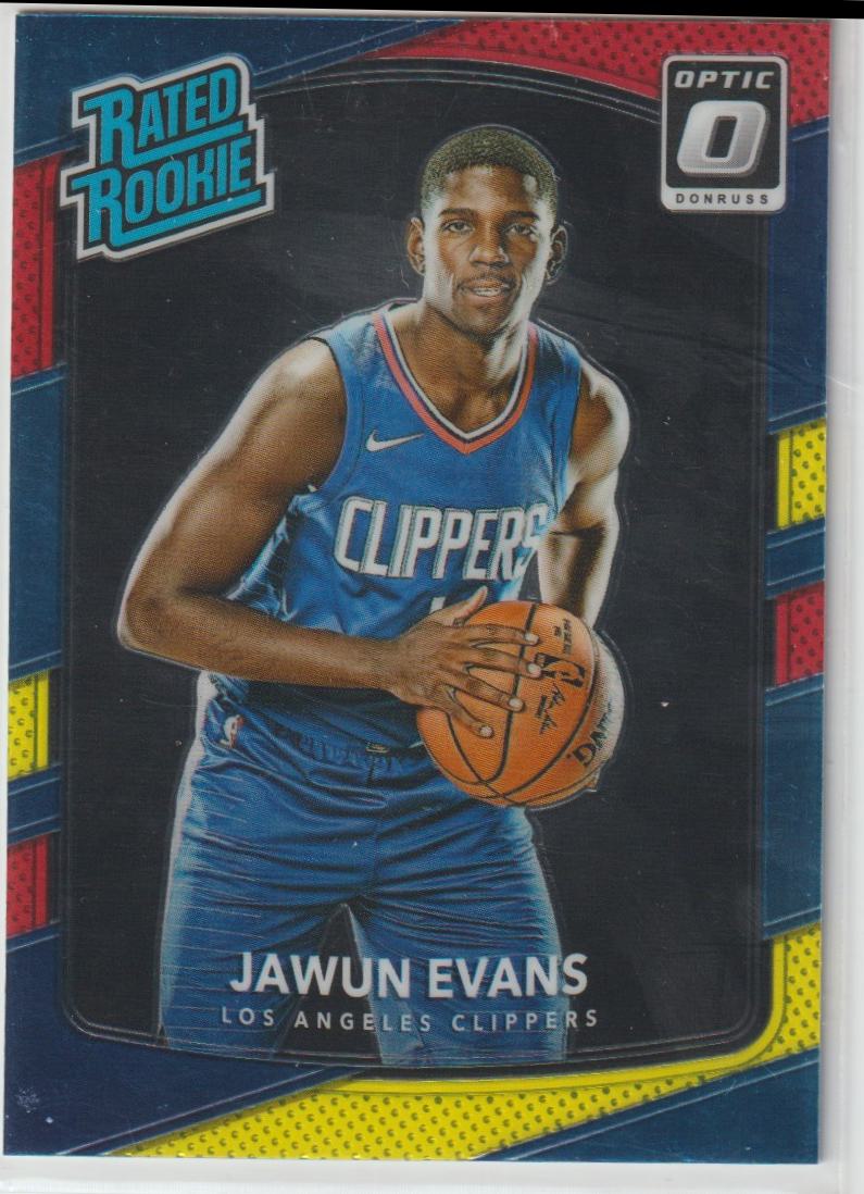 162 Jawun Evans - Los Angeles Clippers  Mega Box Red/Yellow