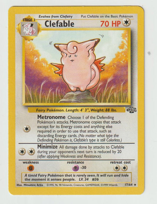 17/64: Clefable – Colorless – Rare