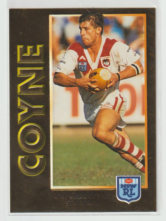 G4 Mark Coyne St George Dragons Embossed Gold Card