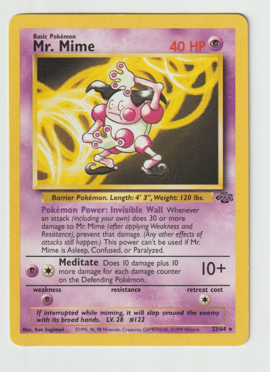 22/64: Mr. Mime – Psychic – Rare