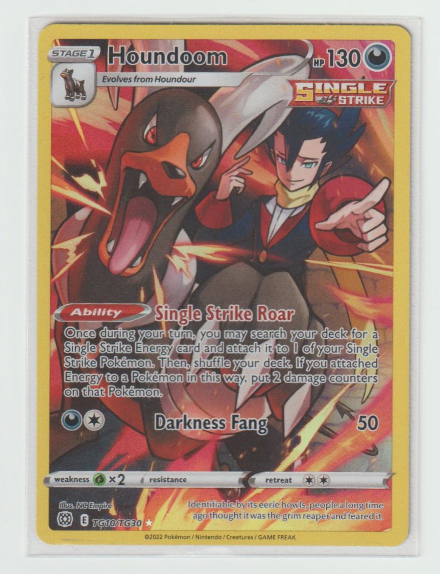 TG10/TG30 Single Strike Houndoom Holo Rare