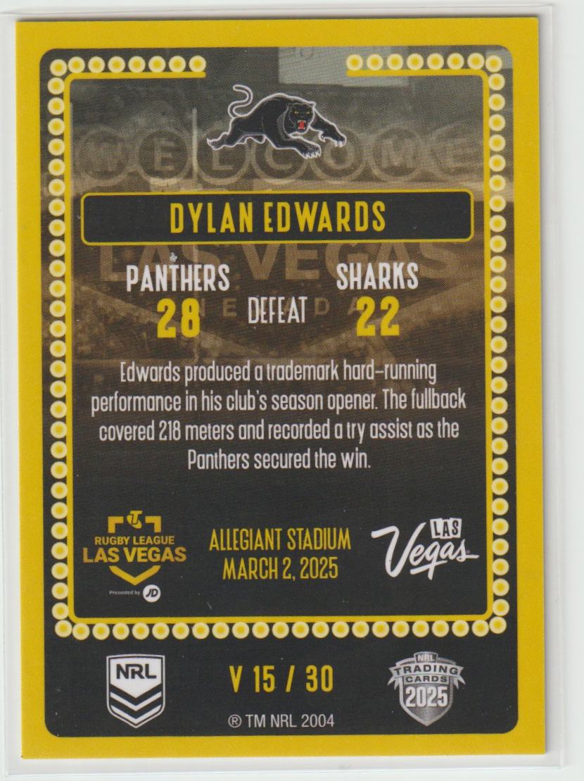 V15/30 PANTHERS DYLAN EDWARDS