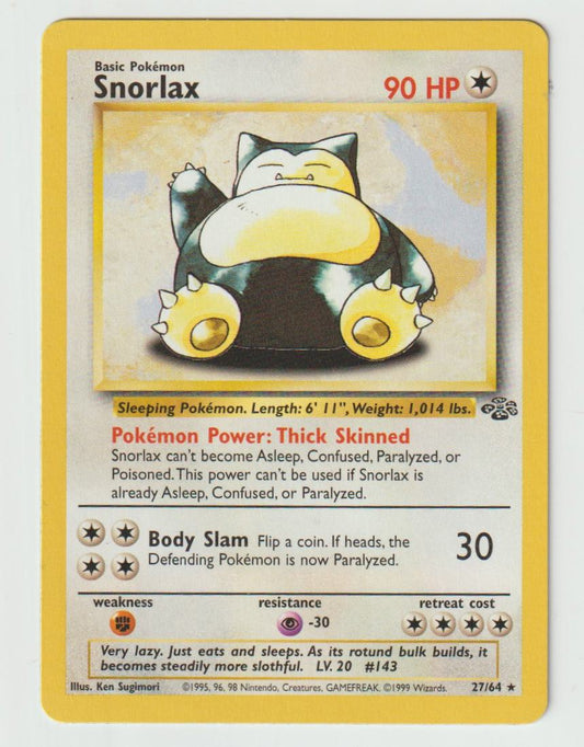 27/64: Snorlax – Colorless – Rare
