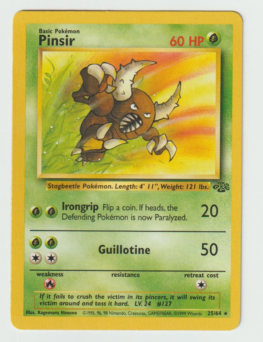 25/64: Pinsir – Grass – Rare