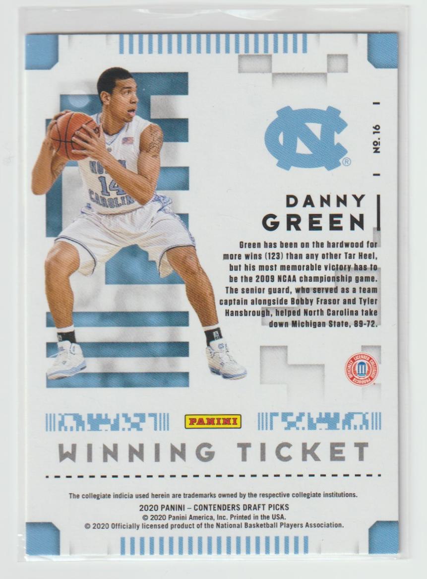 016 Danny Green Winning Ticket