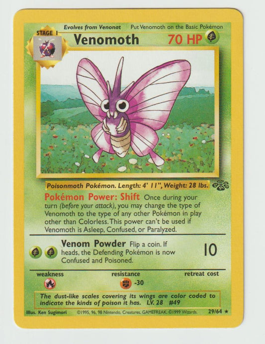 29/64: Venomoth – Grass – Rare