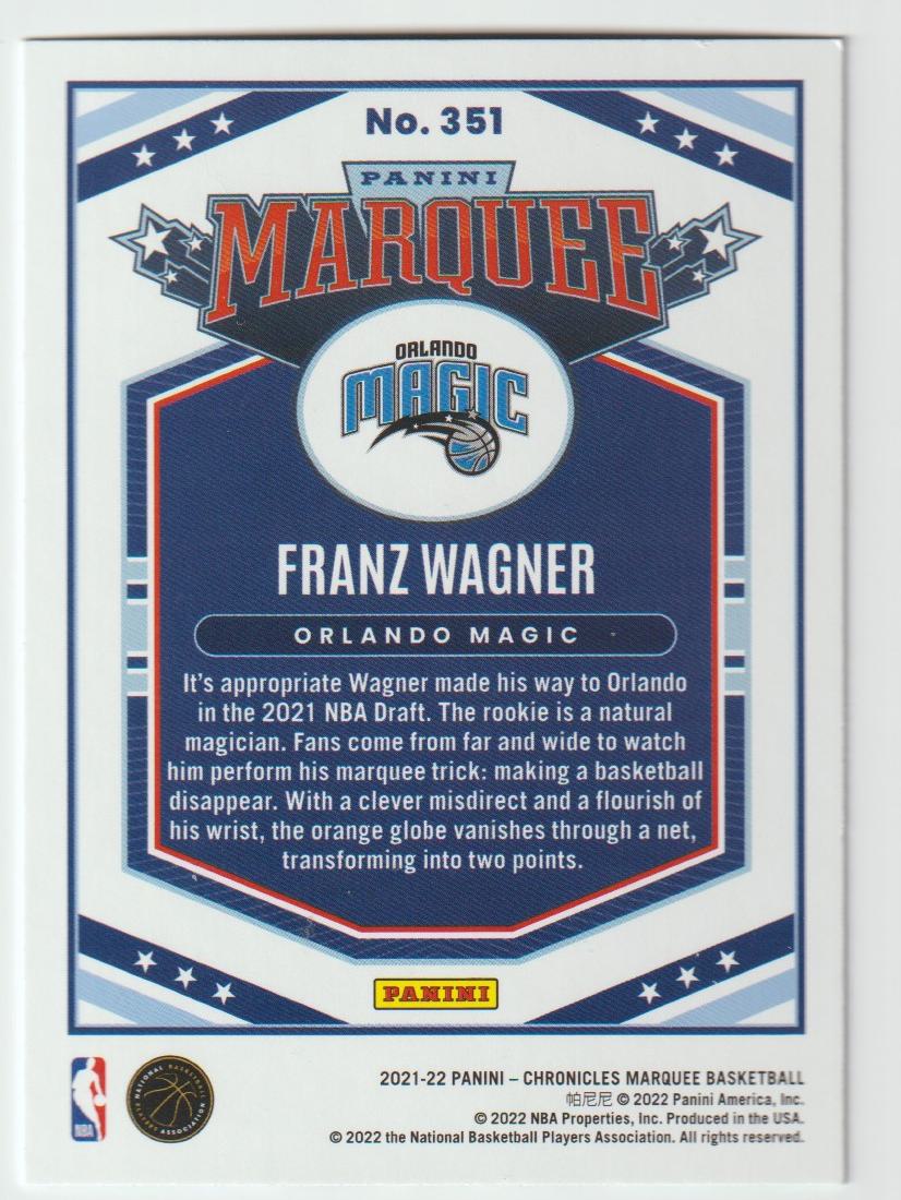 351 Franz Wagner - Orlando Magic Green