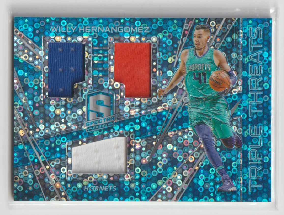 Triple Threats TT-32 Willy Hernangomez Charlotte Hornets Neon Blue 27/49