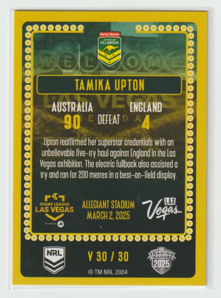 V30/30 JILLAROOS TAMIKA UPTON