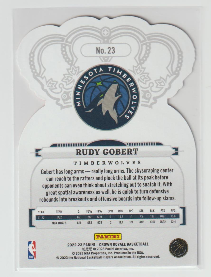 023 Rudy Gobert Minnesota Timberwolves Asia Red
