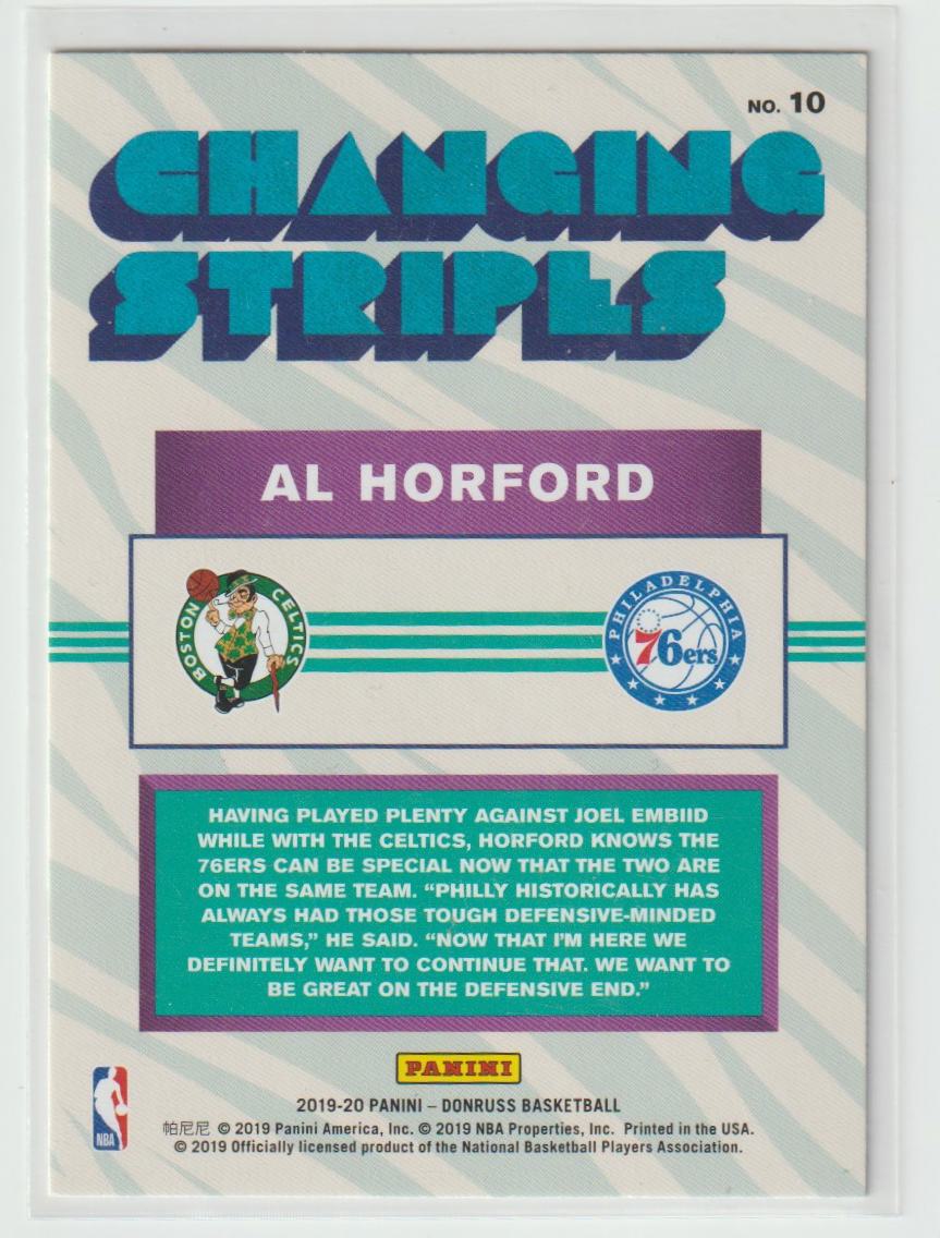 Changing Stripes 010 Al Horford - Boston Celtics/Philadelphia 76ers