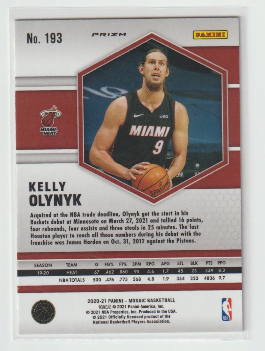 193 Kelly Olynyk - Miami Heat Red Wave