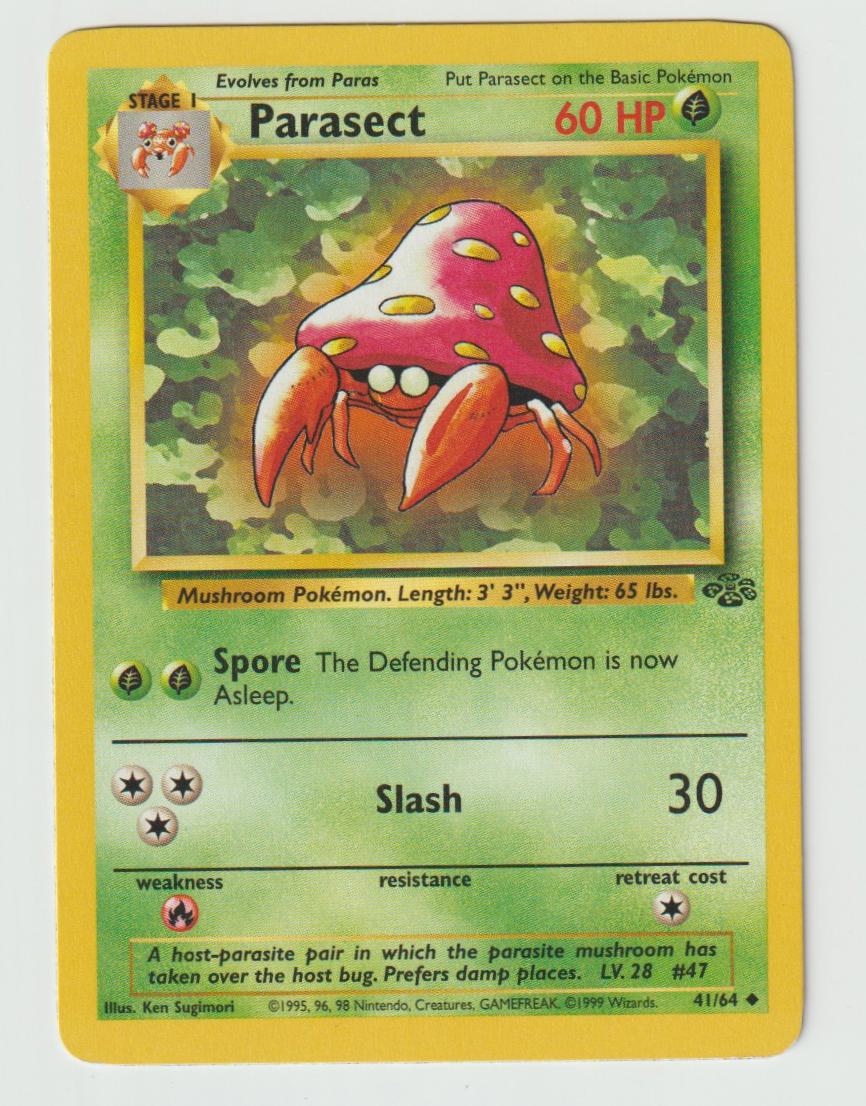 41/64: Parasect – Grass – Uncommon
