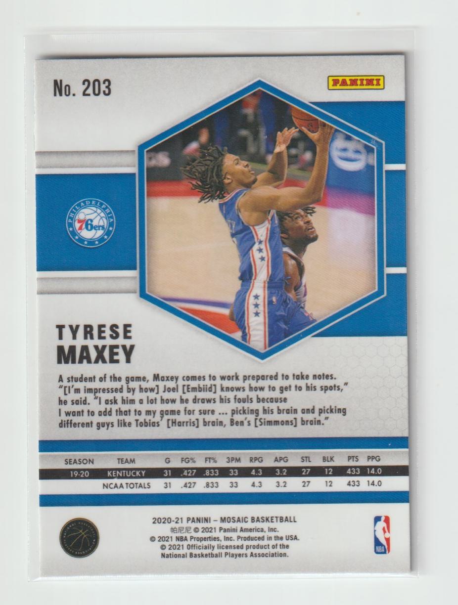 203 Tyrese Maxey - Philadelphia 76ers