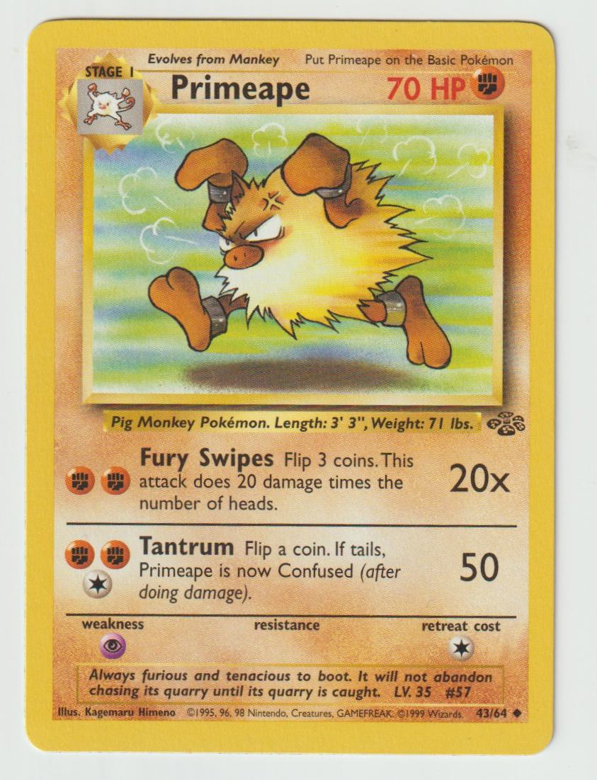 43/64: Primeape – Fighting – Uncommon