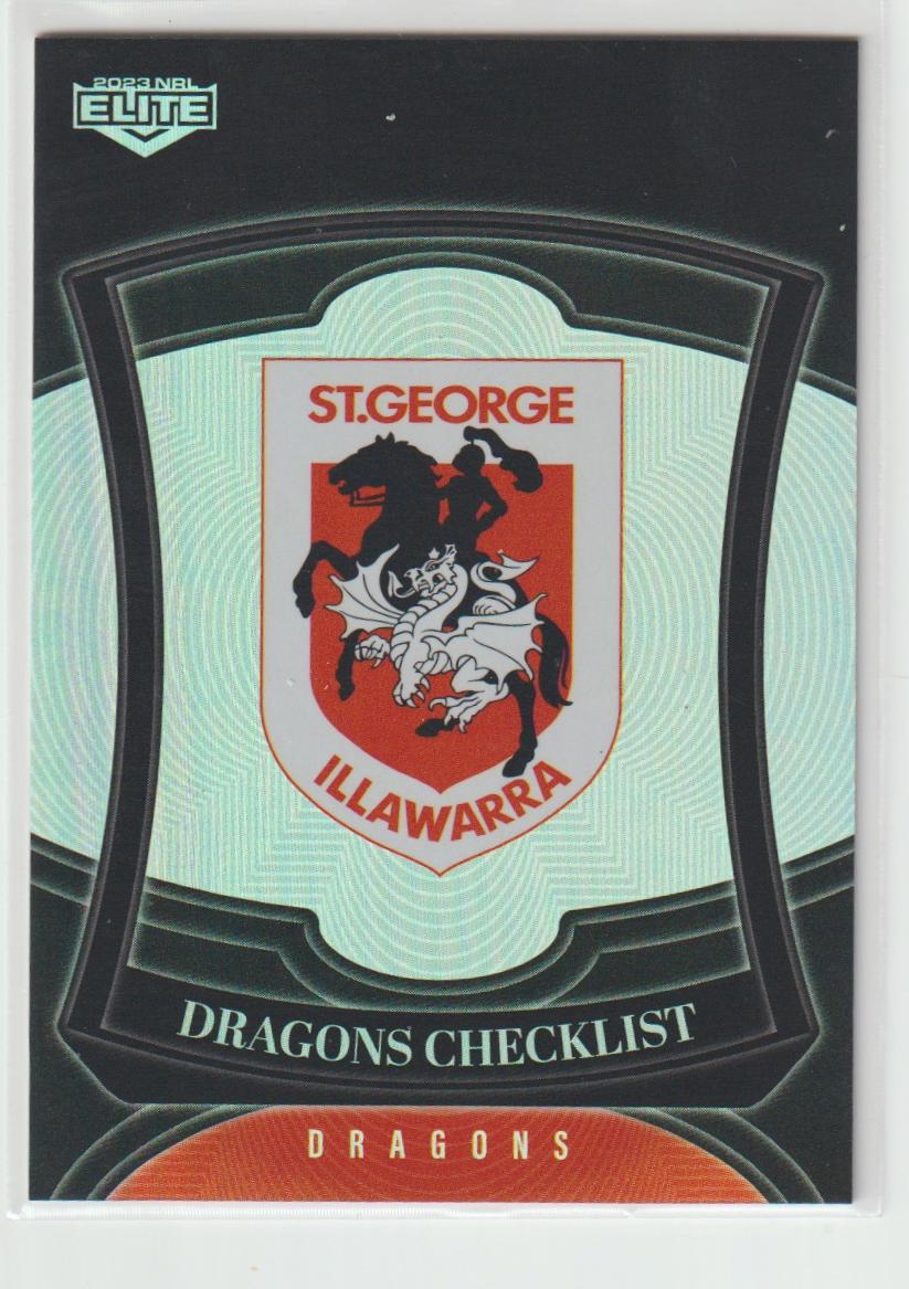 P118 Dragons Checklist St George Illawarra Dragons Silver Special