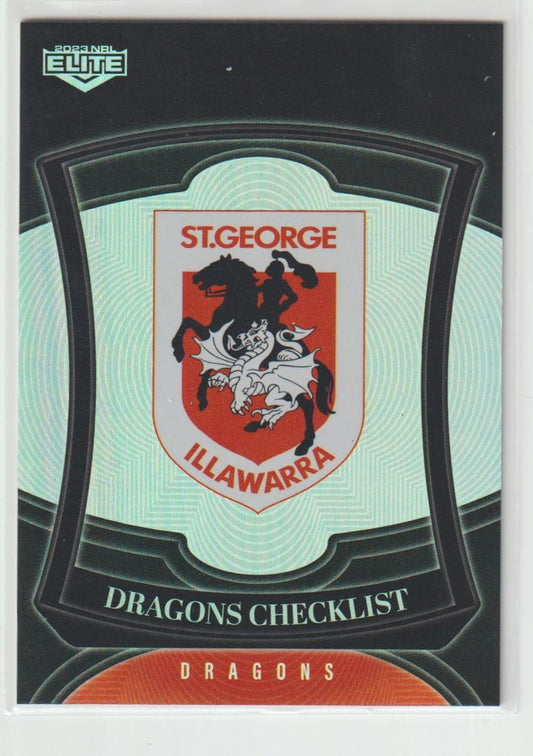 P118 Dragons Checklist St George Illawarra Dragons Silver Special