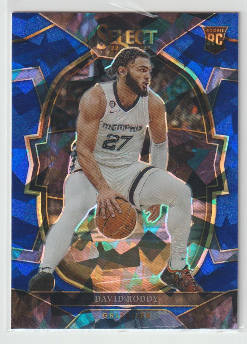 078 David Roddy - Memphis Grizzlies Blue Cracked Ice