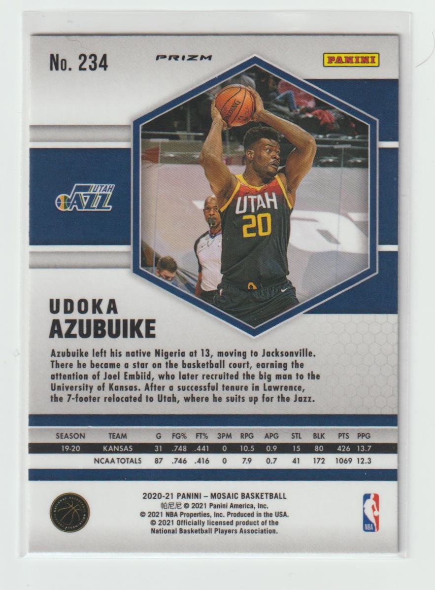 234 Udoka Azubuike - Utah Jazz Reactive Yellow