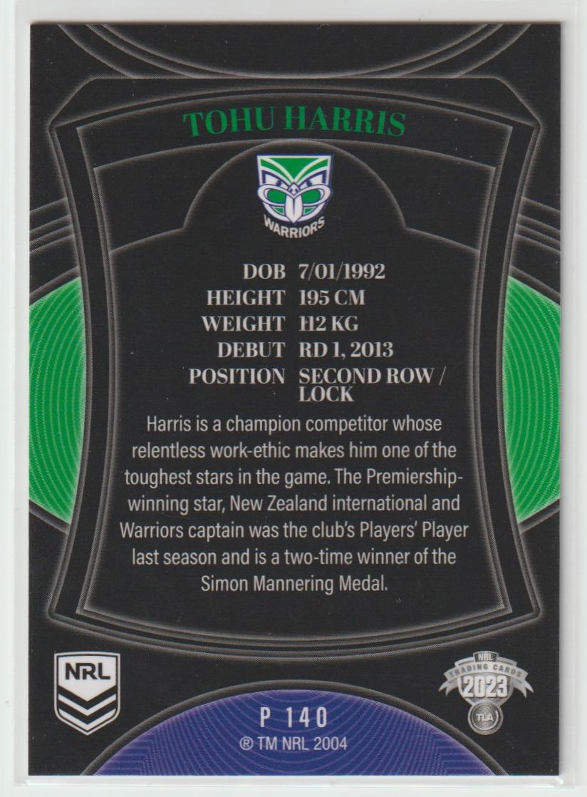 P140 Tohu Harris New Zealand Warriors Silver Special