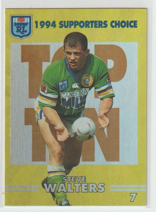 1994 Supporters Choice Top 10 7 Steve Walters Canberra Raiders