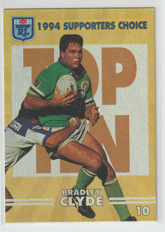 1994 Supporters Choice Top 10 10 Bradley Clyde Canberra Raiders