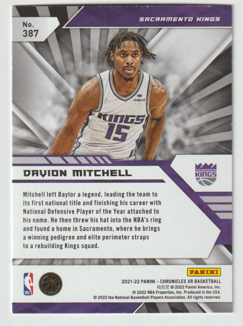 387 Davion Mitchell - Sacramento Kings