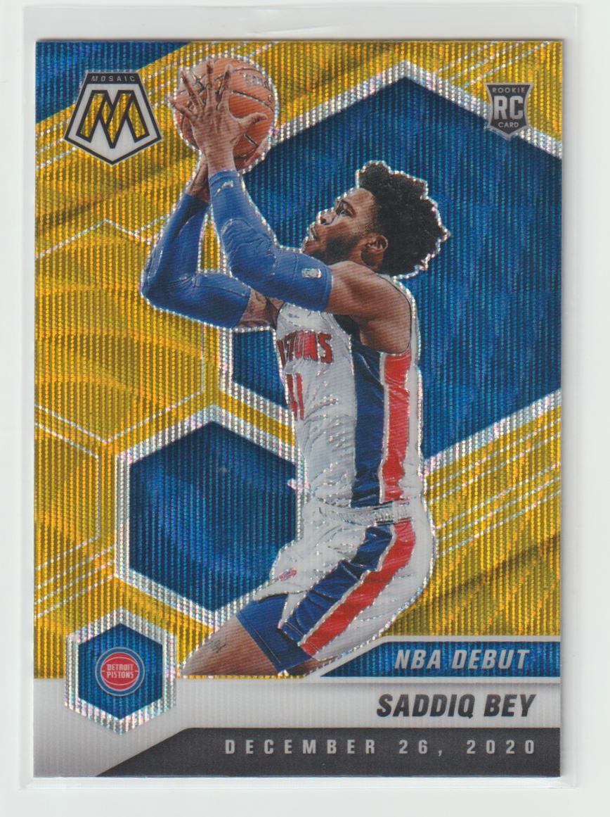 276 Saddiq Bey - Detroit Pistons Gold Wave