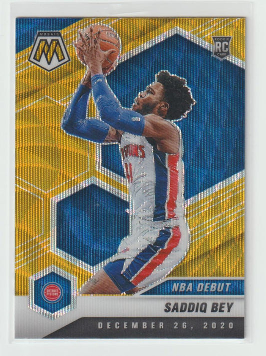 276 Saddiq Bey - Detroit Pistons Gold Wave