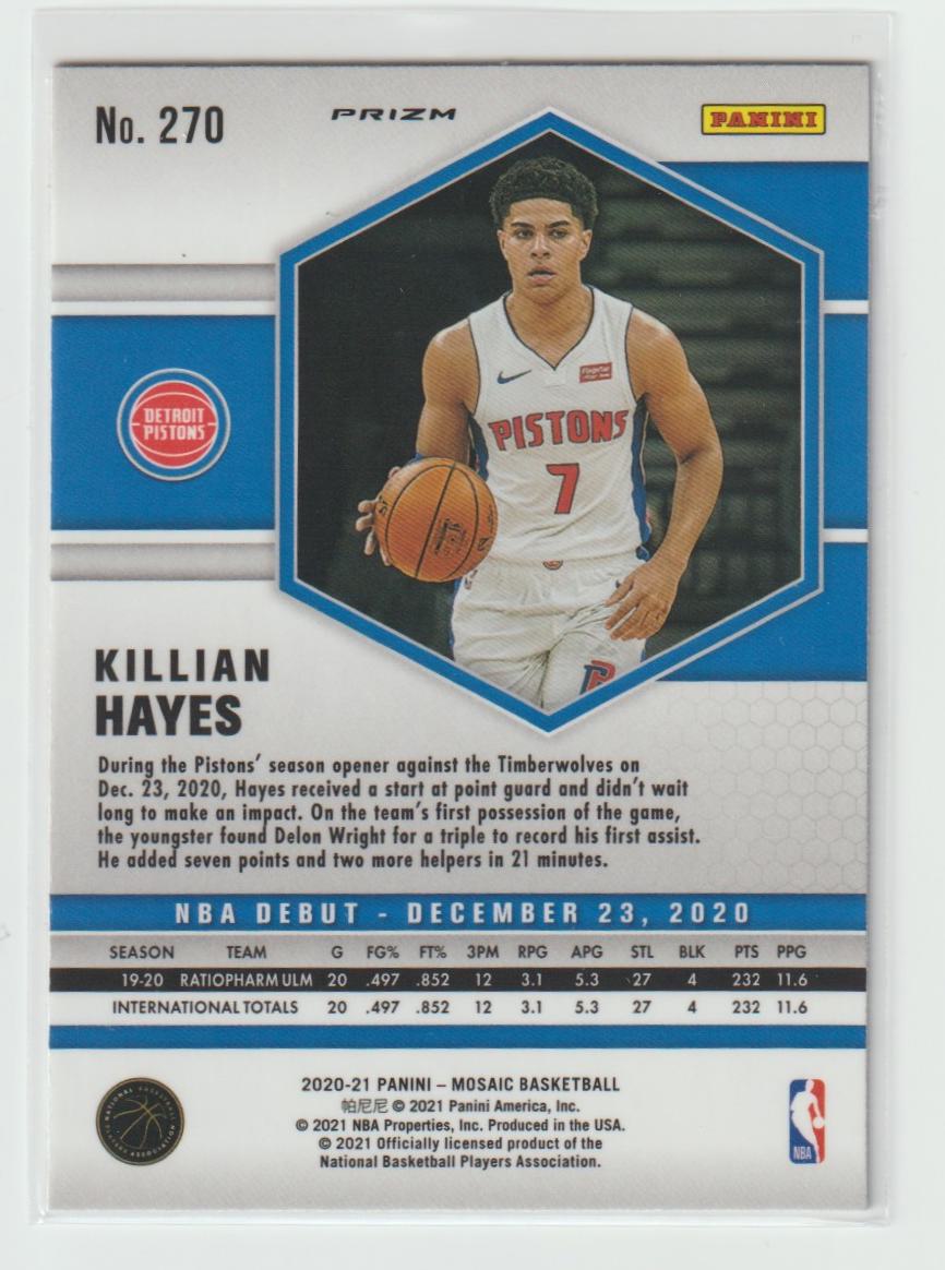 270 Killian Hayes - Detroit Pistons Red Wave
