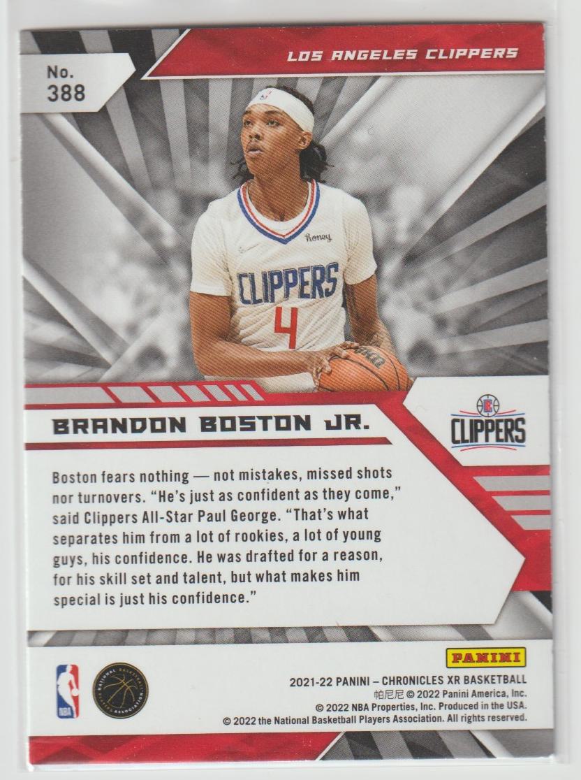 388 Brandon Boston Jr. - Los Angeles Clippers Green