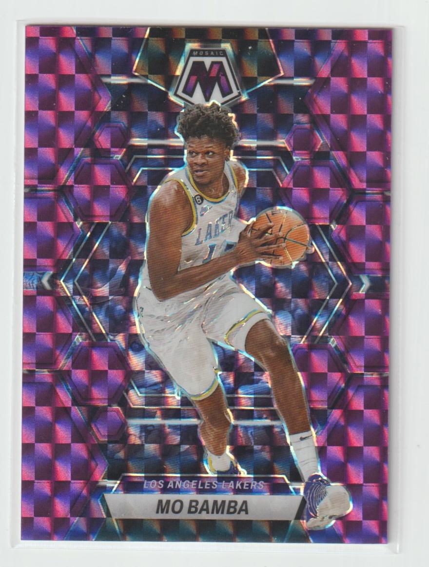 081 Mo Bamba LA Lakers Purple Mosaic Prizm 38/99